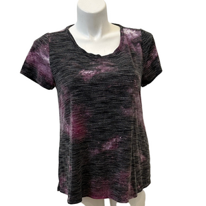 Torrid Crew Neck Galaxy Print Active T-Shirt Size L